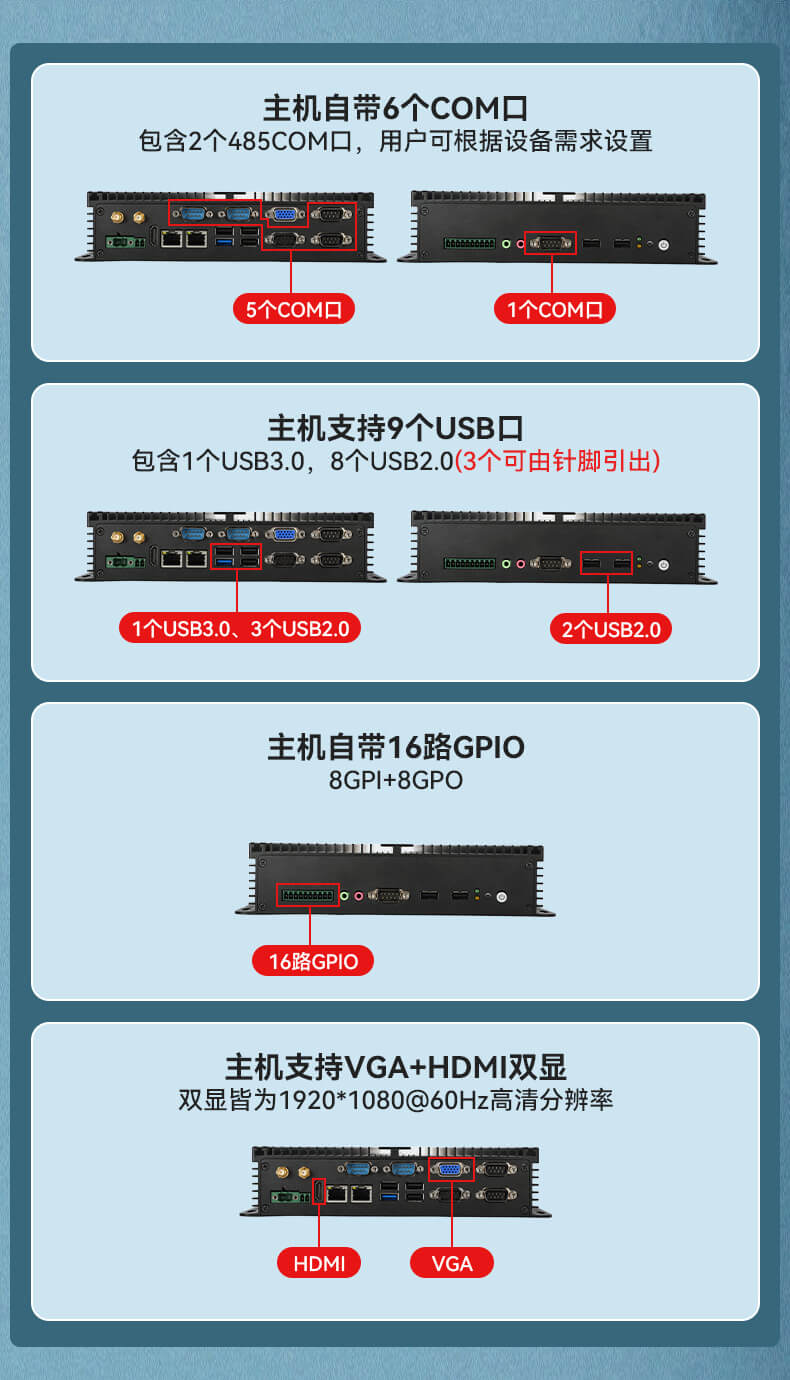 東田無風扇嵌入式工控機,車隊管理系統工業電腦,DTB-3002-J1900