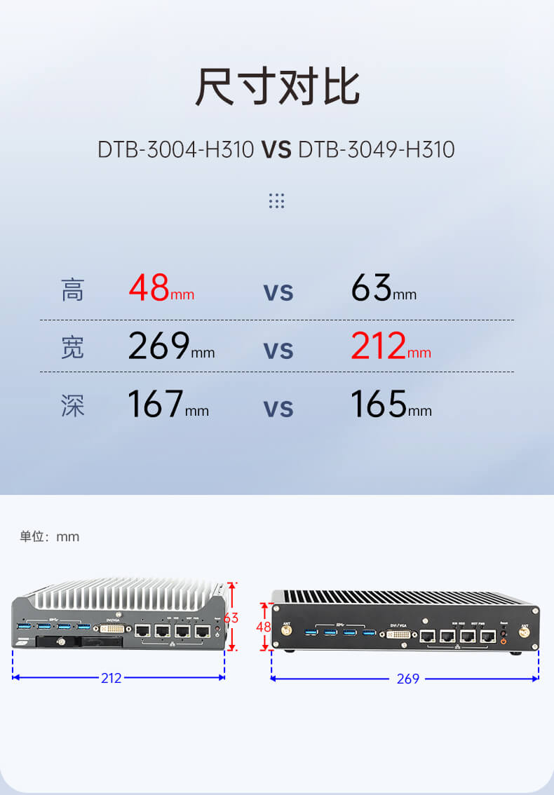 東田無風扇嵌入式工控機,環境監測工業電腦,DT-3004-H310