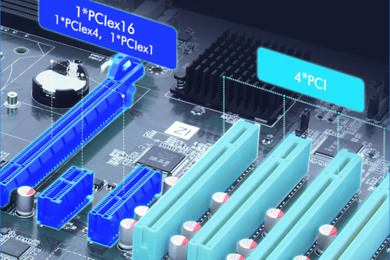 4個PCI插槽：支持擴展數據采集卡。
