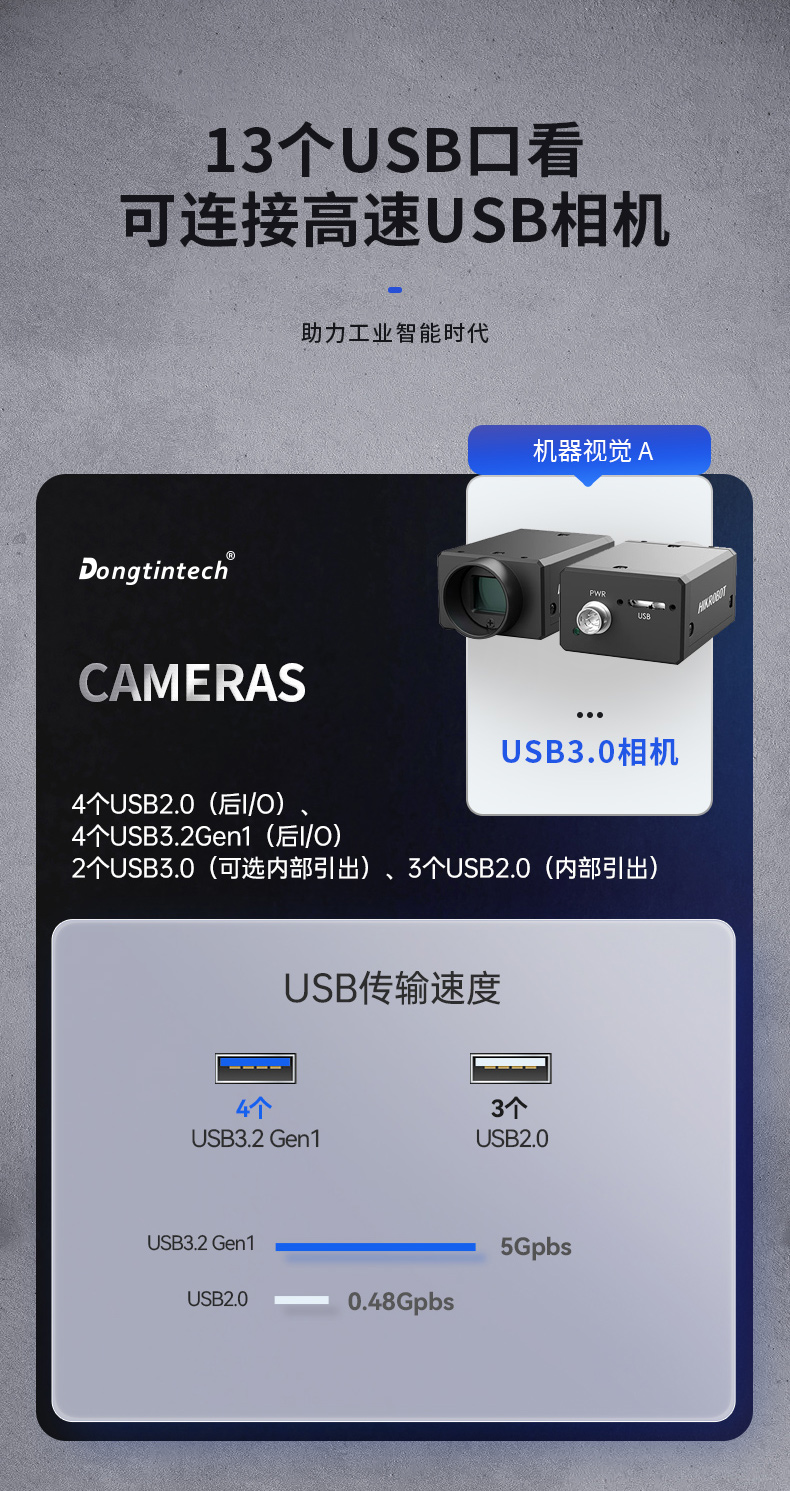 國產(chǎn)化海光工控機(jī),11個(gè)USB口+8個(gè)串口,工業(yè)電腦廠家,DT-610X-U3350MA.jpg