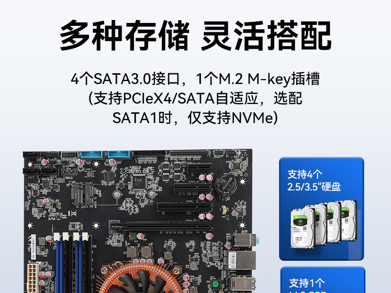 國產化2U工控機,兆芯KX-7000三顯輸出,智能交通邊緣計算主機,DT-61025-MKX7KMB