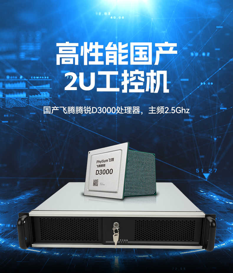 國產2U工控機,飛騰騰銳D3000處理器主機,工控機廠家,DT-61025-TD3KMB.jpg