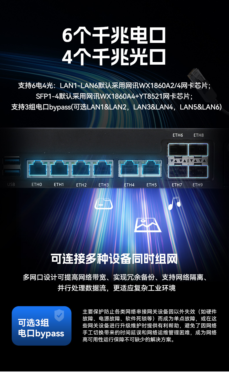 國產化多網口工控機,龍芯LS3A5000安全主機,DT-61013-P3A5K.jpg