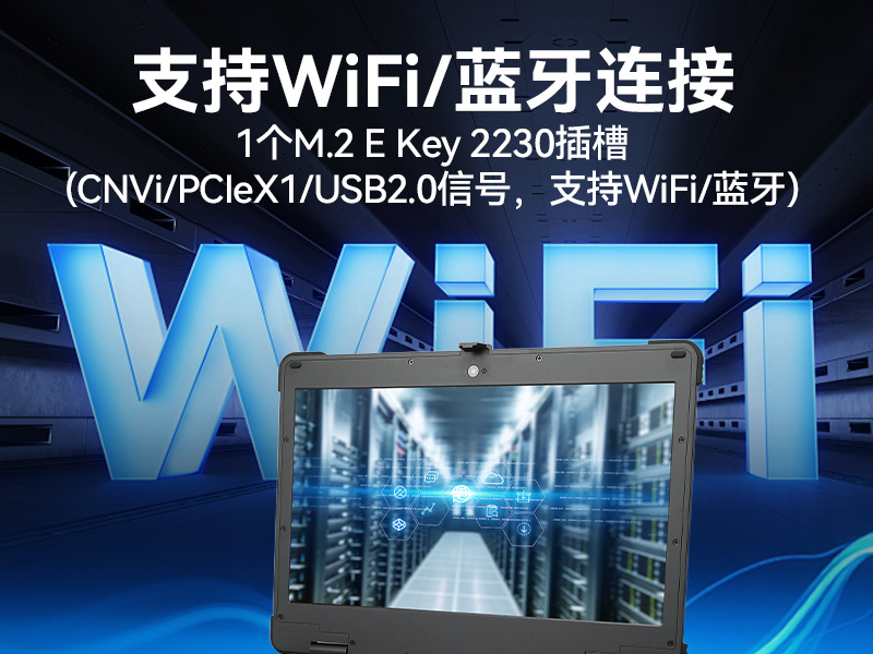 上翻單屏加固便攜機,電力工程調試工業主機,DTG-1173CU-JH610MC1