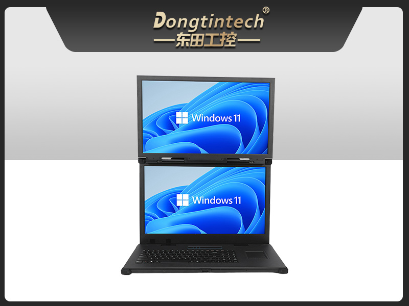 工業(yè)雙屏便攜機,3個2.5G網(wǎng)口多擴展加固本,DTG-2215ED-JQ670MA