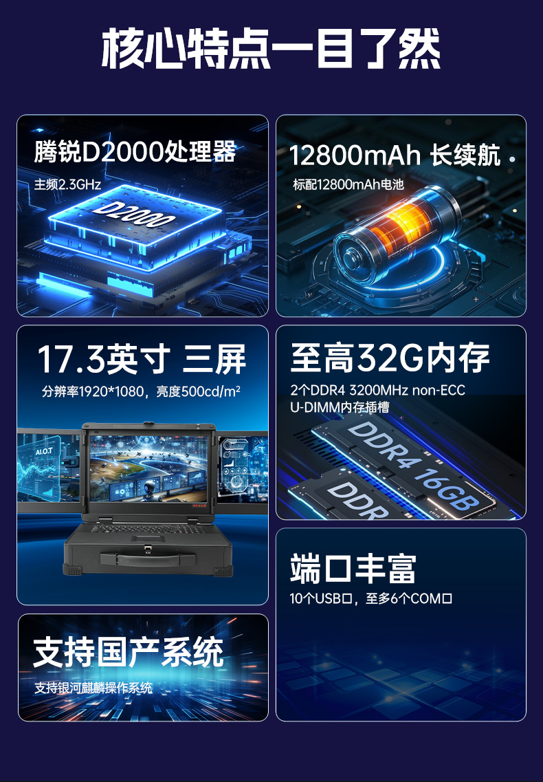 17.3寸三屏便攜加固機,飛騰D2000信創一體機,DTG-3173CU-BD2KMC.jpg