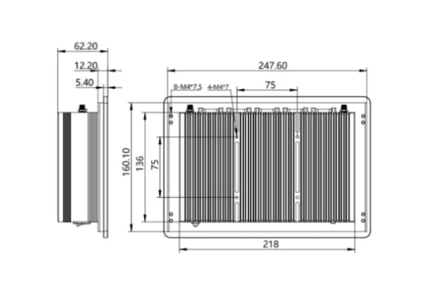 東田工業電腦一體機安裝尺寸圖.png 東田工業電腦一體機安裝尺寸圖.png